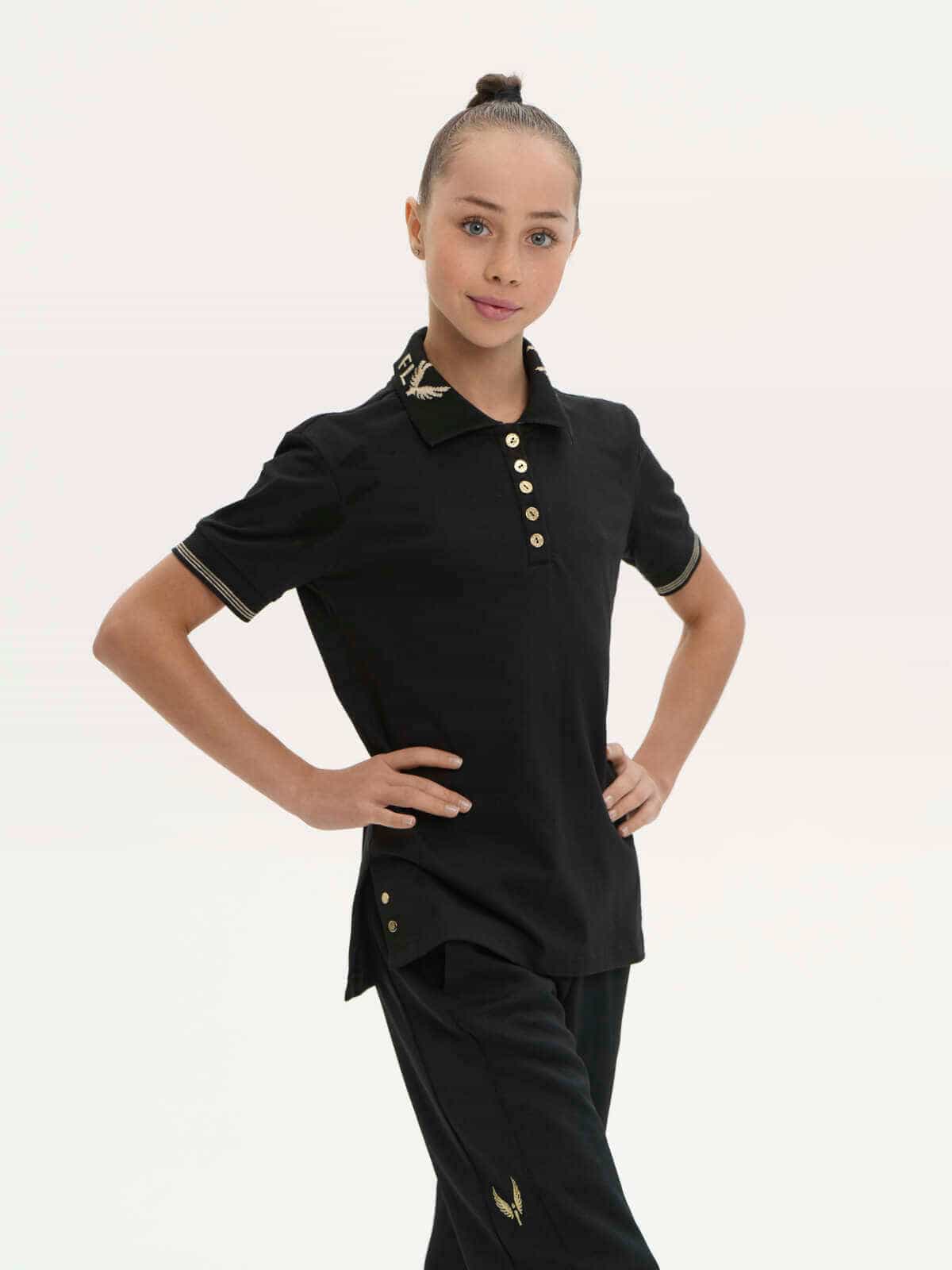 Two-piece set with polo shirt SKU 0388, Women's T-shirts, photo 1