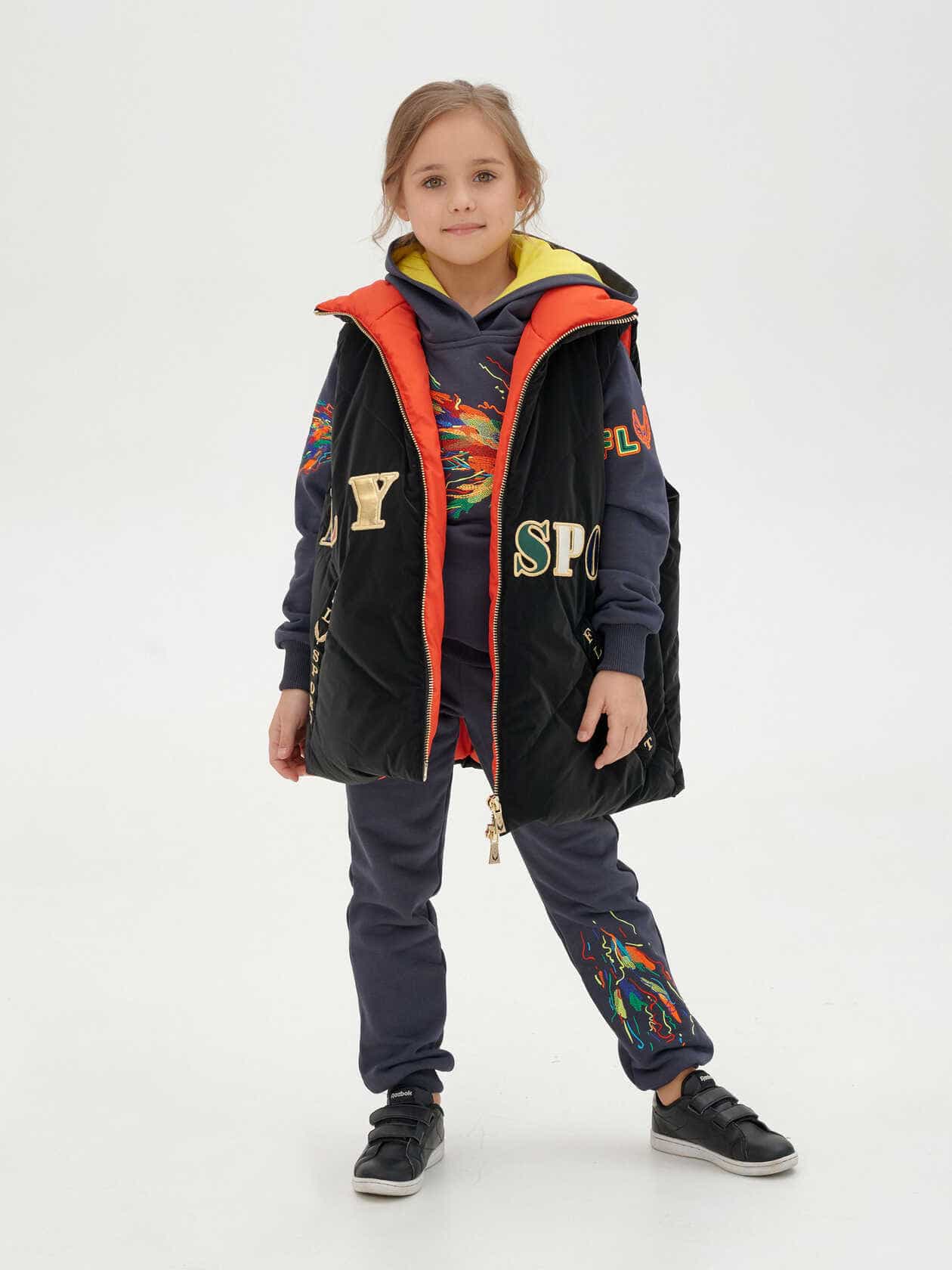 Vest with brightly coloured letters SKU 0081, Vests, photo 1