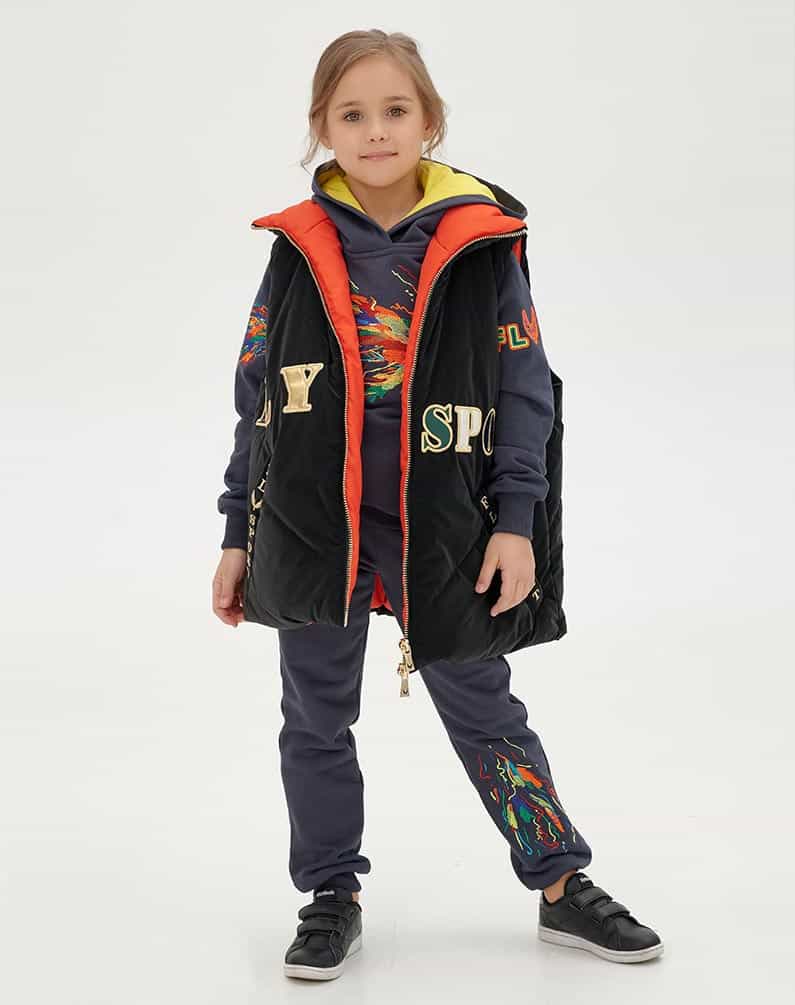 Vest with brightly coloured letters SKU 0081, Vests, photo 1