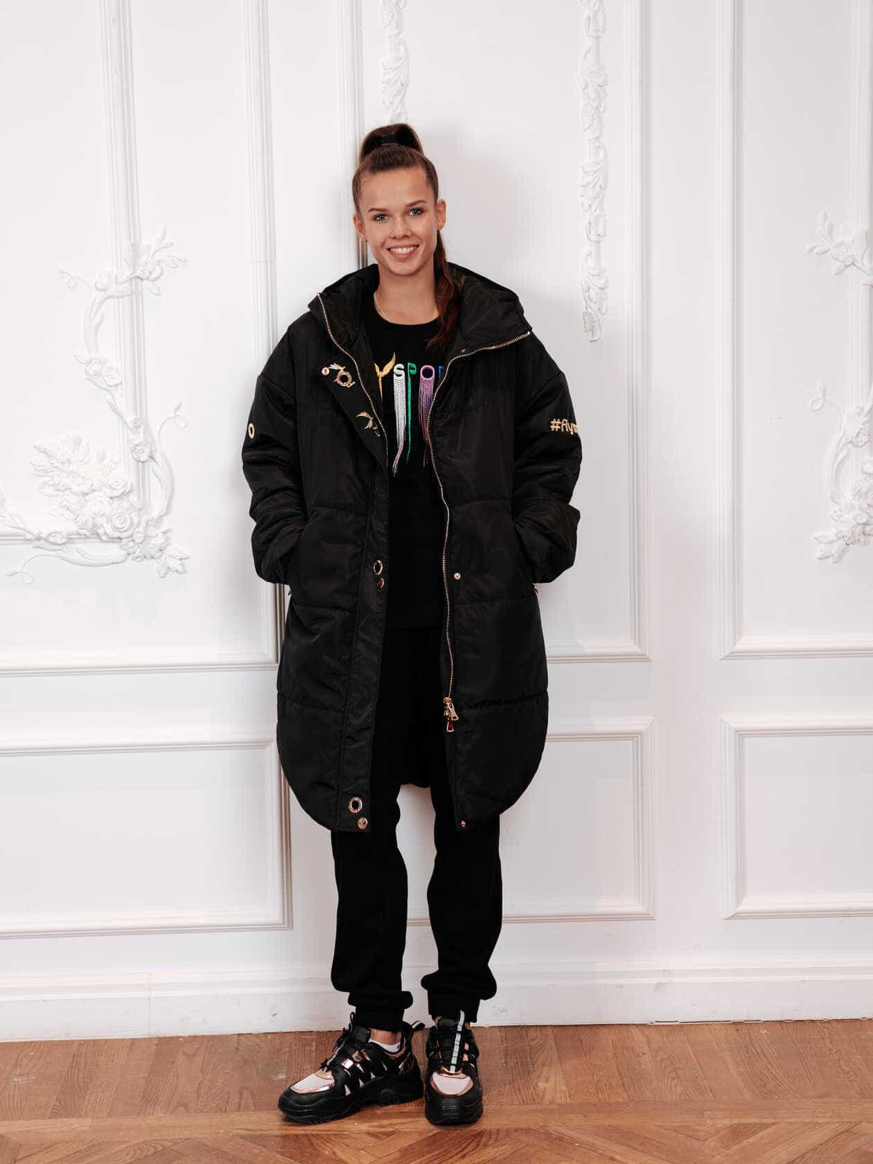 hoodied puffer coat SKU 0048, Outerwear, photo 1