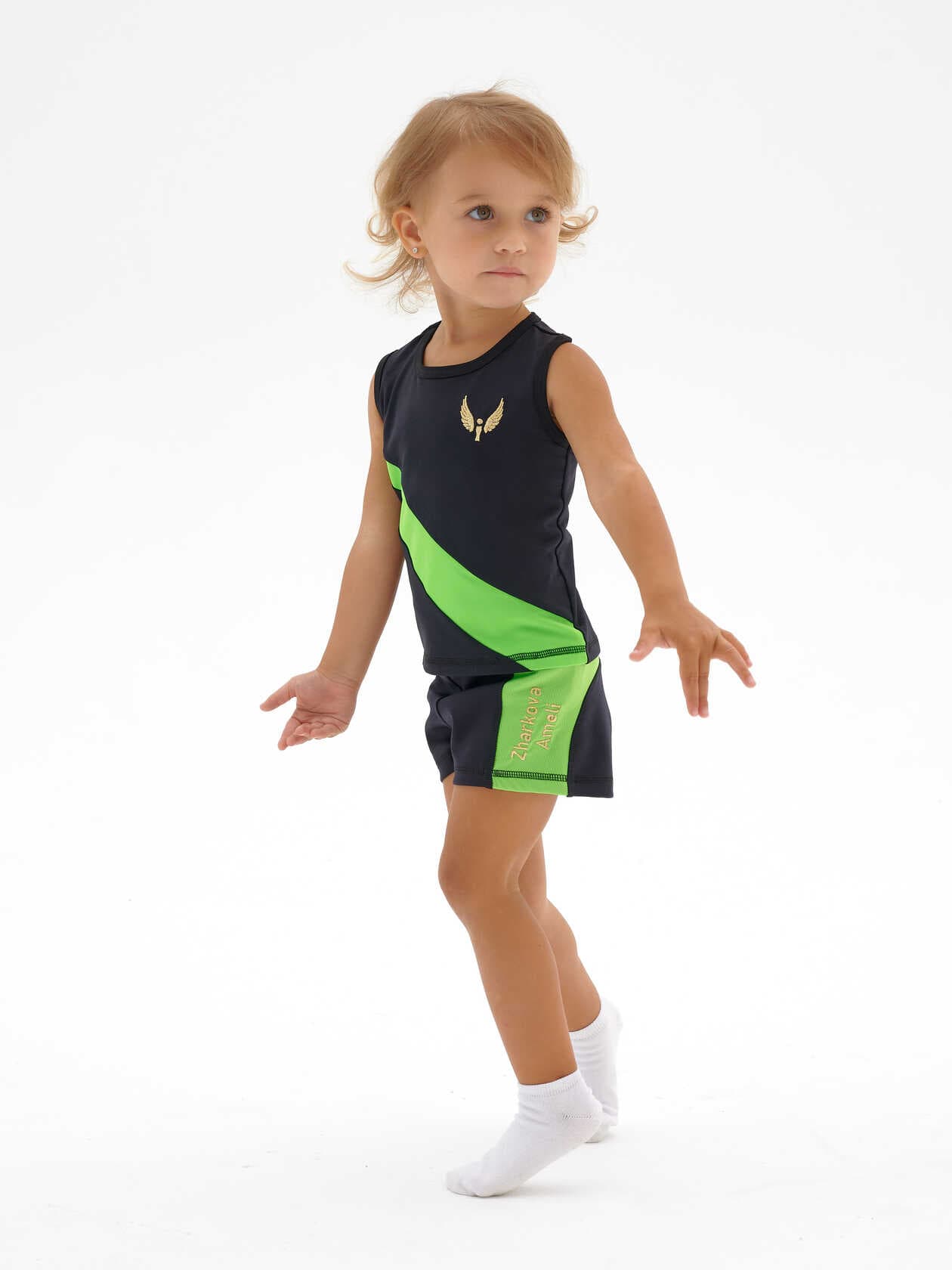 Green panel two-piece set SKU 0132, photo 1