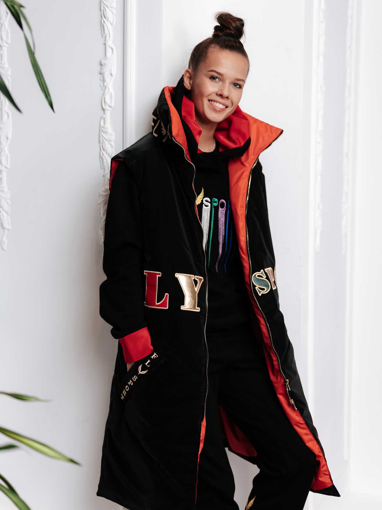 Oversized long down vest SKU 0045, photo 10