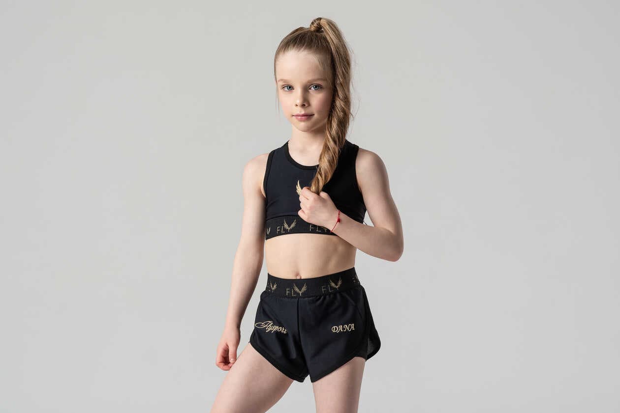 Double layer shorts made of Italian sports mesh fabric SKU 0005, photo 2