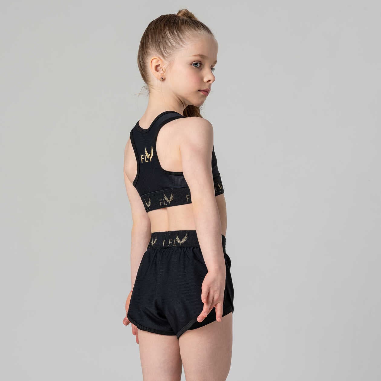 Double layer shorts made of Italian sports mesh fabric SKU 0005, photo 3