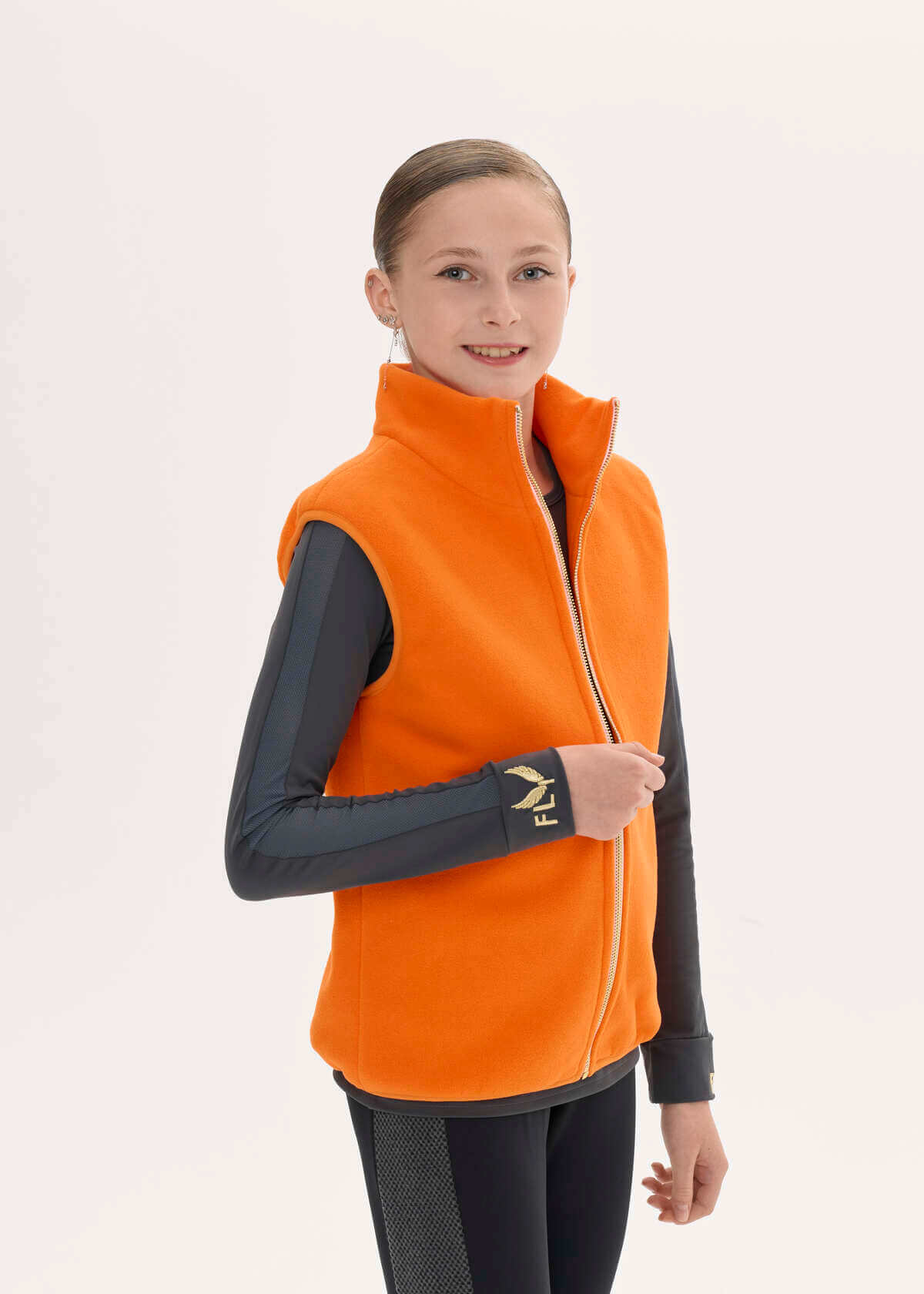 Жилет флисовый оранжевый – 0441
